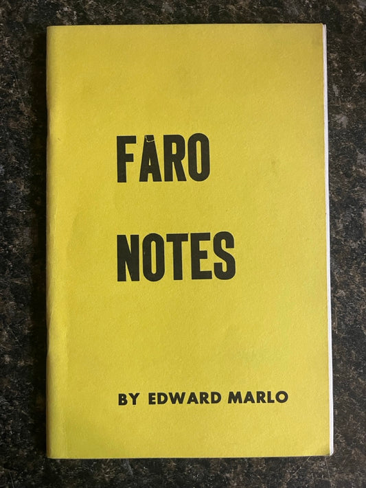 Faro Notes - Edward Marlo
