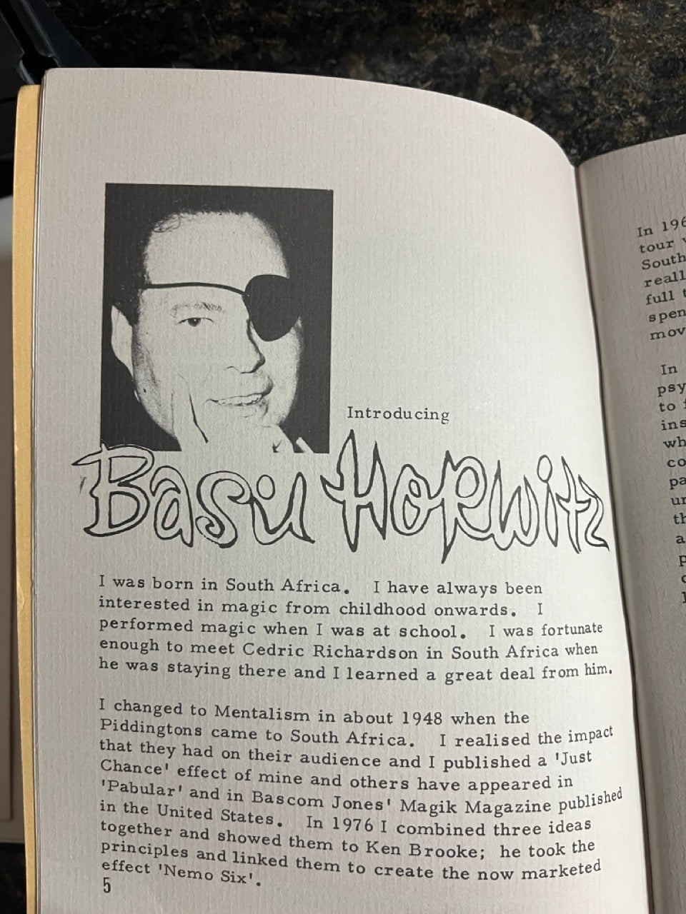 The Mental Magick of Basil Horwitz  Vols. 1-5