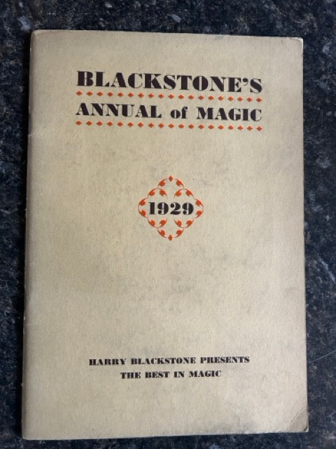 Blackstone's Annual of Magic 1929 - Harry Blackstone Sr - SIGNED