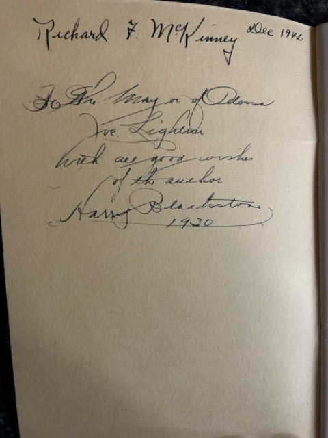 Blackstone's Annual of Magic 1929 - Harry Blackstone Sr - SIGNED