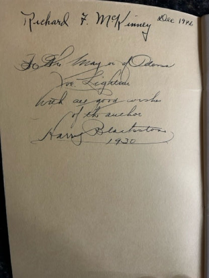 Blackstone's Annual of Magic 1929 - Harry Blackstone Sr - SIGNED