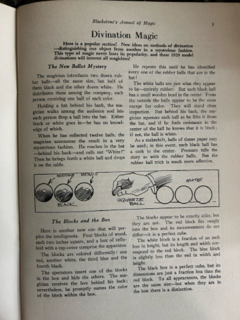 Blackstone's Annual of Magic 1929 - Harry Blackstone Sr - SIGNED