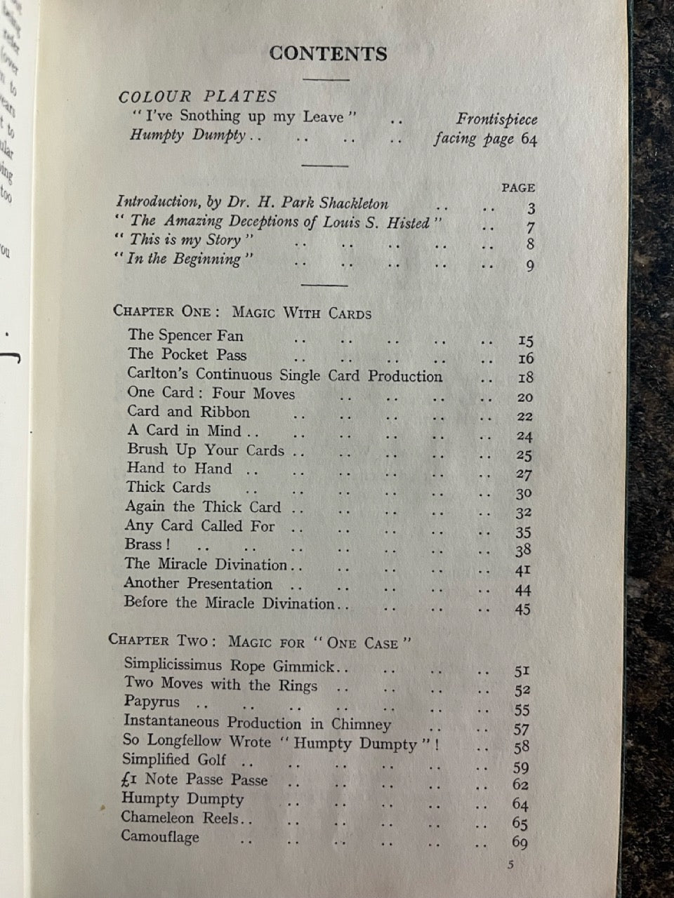 The Magic of Louis S. Histed - Fabian
