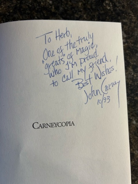 John Carney's Carneycopia - Stephen Minch - SIGNED