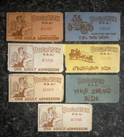 Dogpatch USA Amusement Park Tickets (D2)