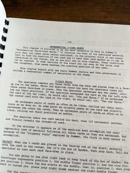 Bob Hummer's Collected Secrets - Karl Fulves