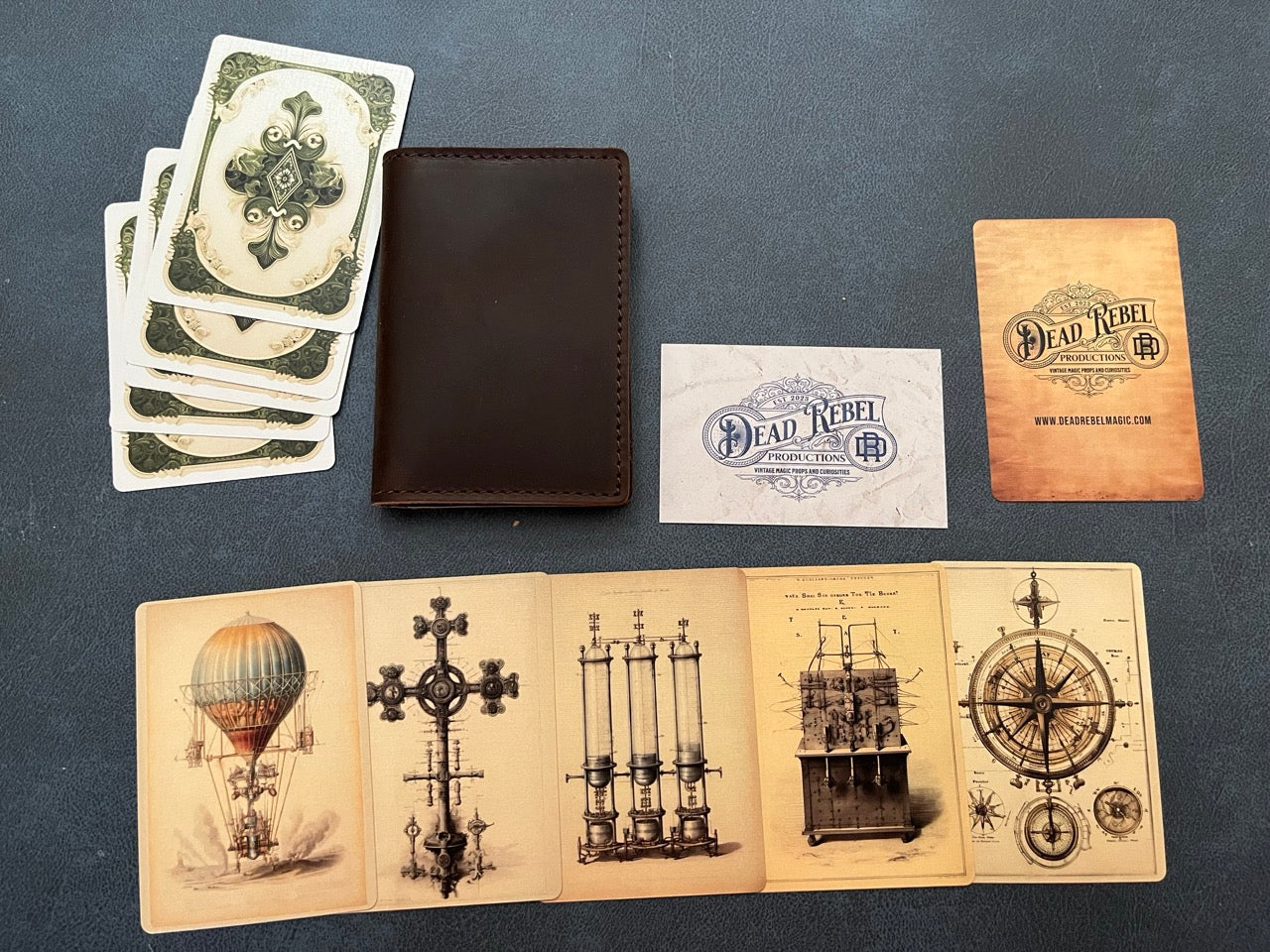 Dr Nevin’s Psychic Testing ESP Cards And 2-Sided Leather Card Wallet