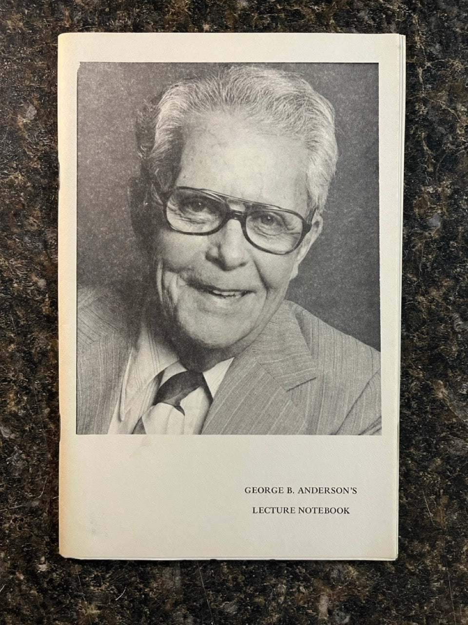 George B. Anderson's Lecture Notebook