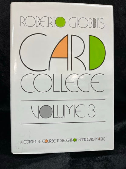 Card College Vol. 3 - Roberto Giobbi (LIKE NEW)