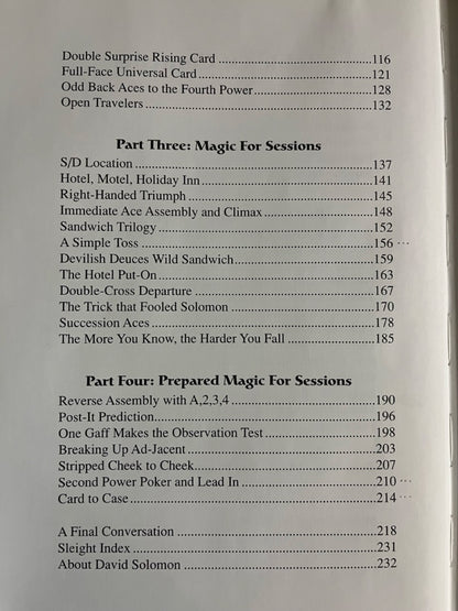 Solomon's Mind: The Card Mysteries of David Solomon - Eugene Burger