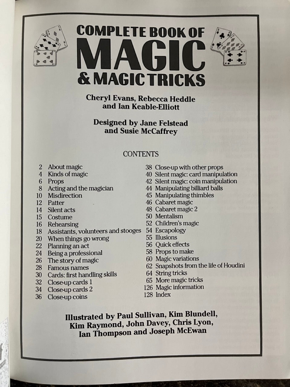 The Usborne Complete Book of Magic - Cheryl Evans & Ian Keabble (pb)