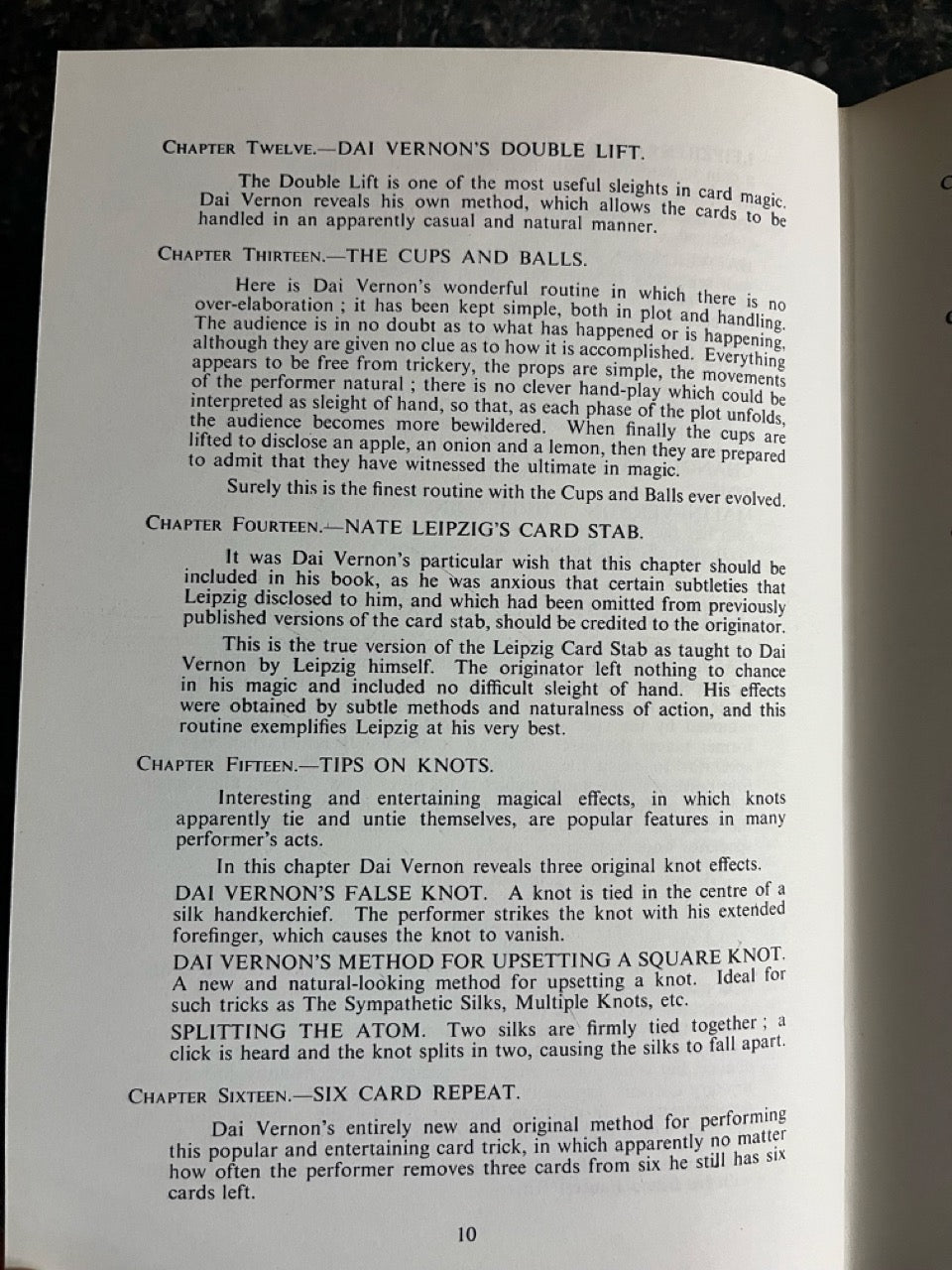 The Dai Vernon Book of Magic - Lewis Ganson