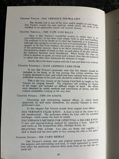 The Dai Vernon Book of Magic - Lewis Ganson
