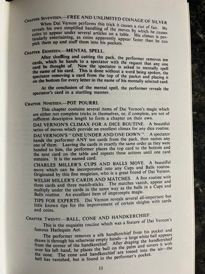 The Dai Vernon Book of Magic - Lewis Ganson