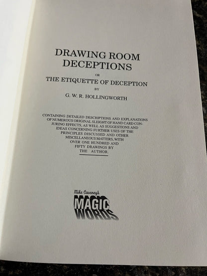 Drawing Room Deceptions - Guy Hollingworth