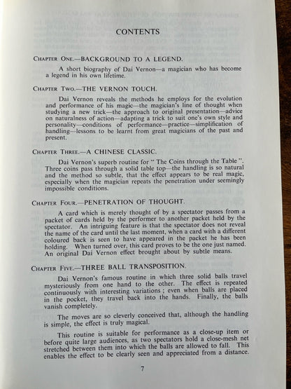 The Dai Vernon Book of Magic - Lewis Ganson (L&L Published)