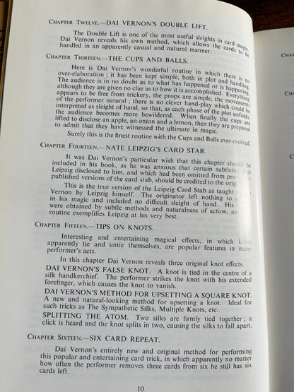 The Dai Vernon Book of Magic - Lewis Ganson (L&L Published)