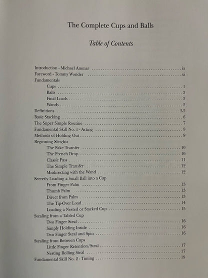 The Complete Cups & Balls - Michael Ammar