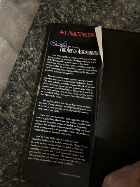 The Art of Astonishment (all 3 Volumes) - Paul Harris (USED)