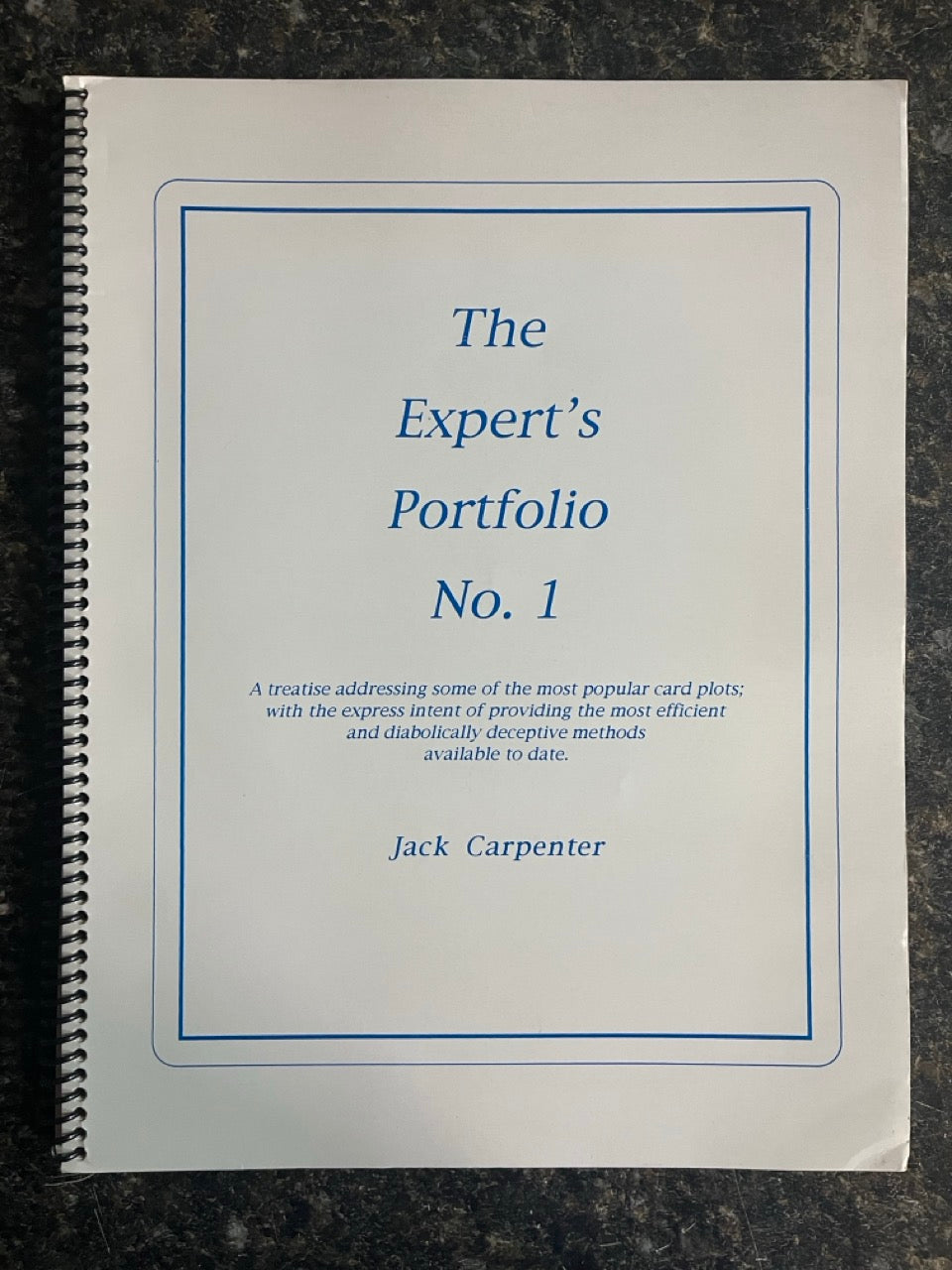 The Expert's Portfolio #1 - Jack Carpenter