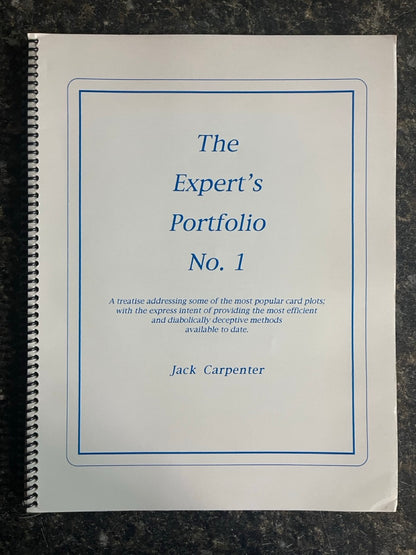The Expert's Portfolio #1 - Jack Carpenter