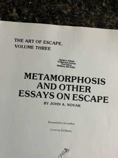 The Art Of Escape Vol 3 - John Novak