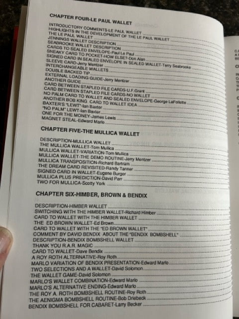 Card To Wallet: The Book - Jerry Mentzer