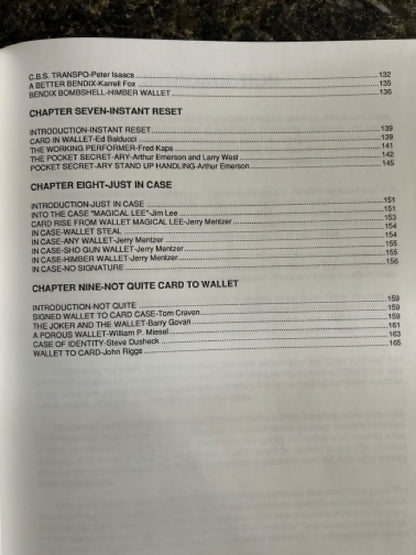 Card To Wallet: The Book - Jerry Mentzer