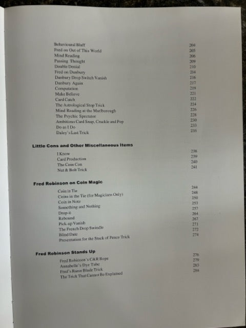 The Magic of Fred Robinson - Peter Duffie