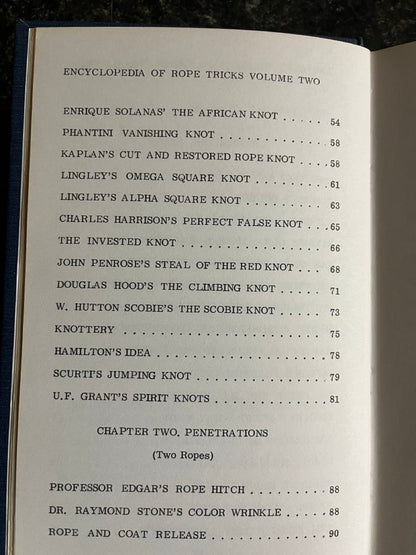 Abbott's Encyclopedia of Rope Tricks Vol.2 - Stewart James