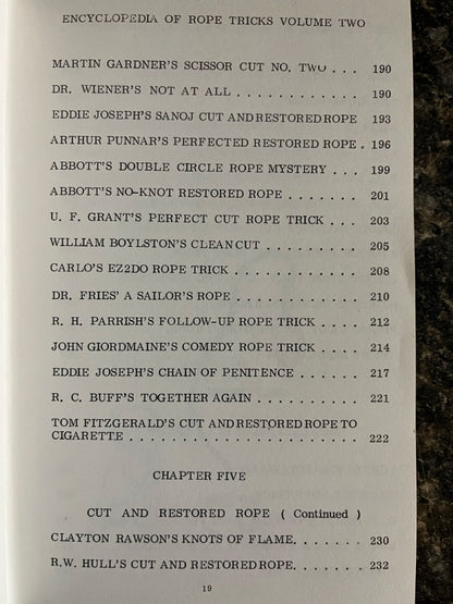 Abbott's Encyclopedia of Rope Tricks Vol.2 - Stewart James