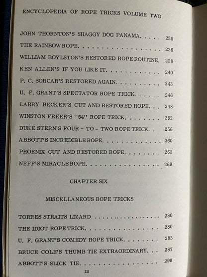 Abbott's Encyclopedia of Rope Tricks Vol.2 - Stewart James