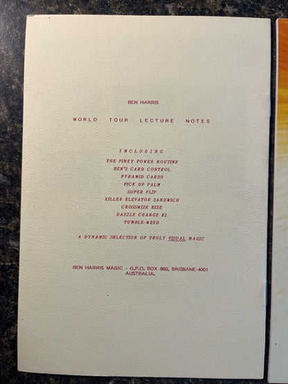 3 Ben Harris Booklets
