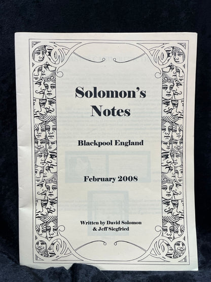 Solomon's Notes (2008) - David Solomon