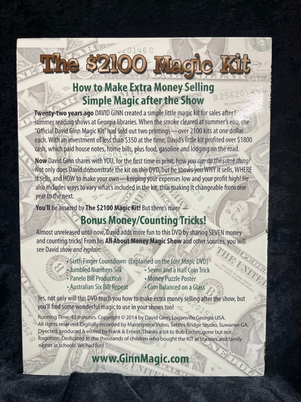 The $2100 Magic Kit - David Ginn (DVD)
