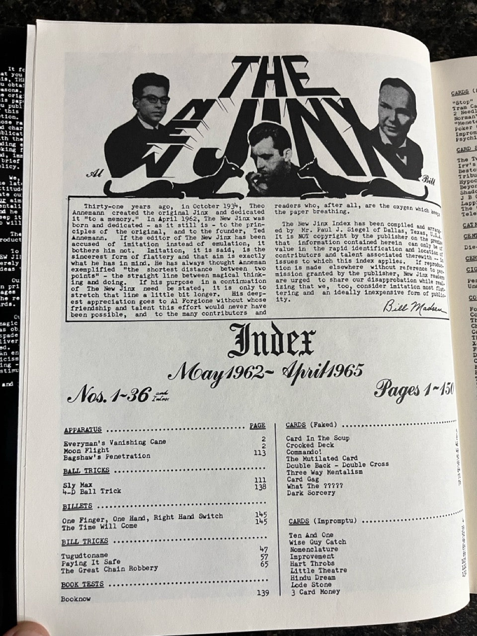 The New Jinx - Bill Madsen (Kaufman & Co. Reprint)