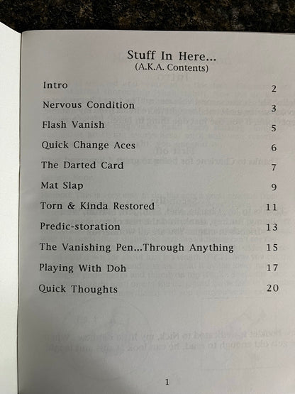 2 Chad Long Booklets (More Stuff, Cheesy Notebook #2)