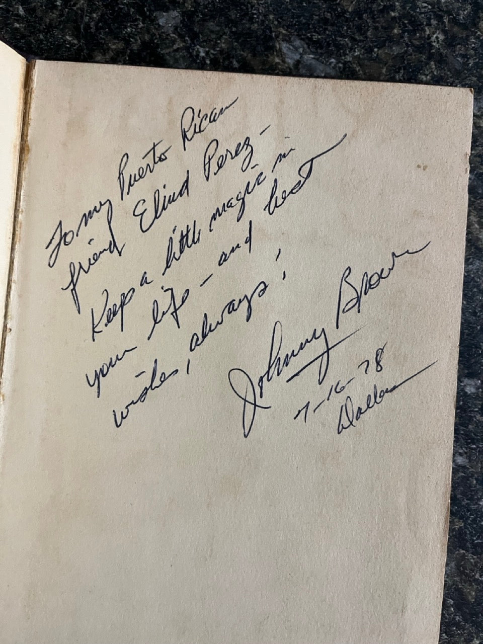 Go Ahead I'll Wait! More Magic of Johnny Brown - Father Bandy - SIGNED