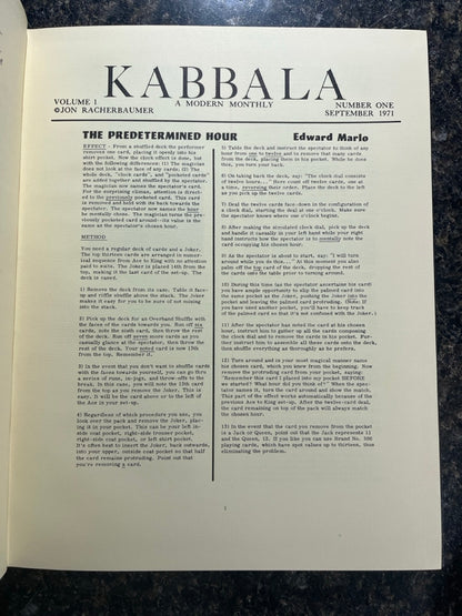 Kabbala (Vols. 1 & 2) - Jon Racherbaumer