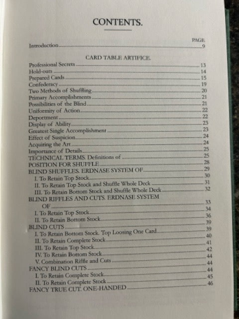 The Expert at the Card Table - S.W. Erdnase (Chuck Romano edition)
