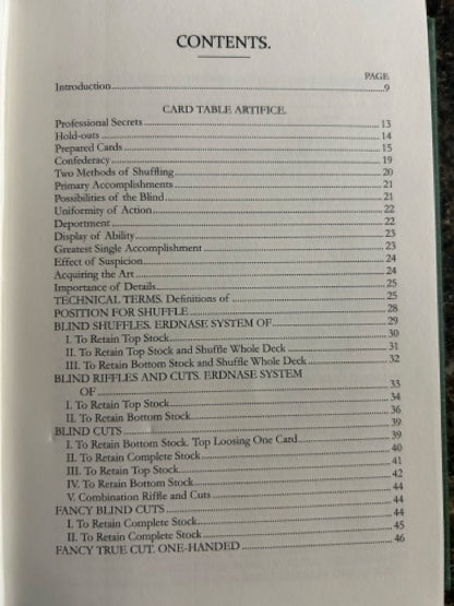 The Expert at the Card Table - S.W. Erdnase (Chuck Romano edition)