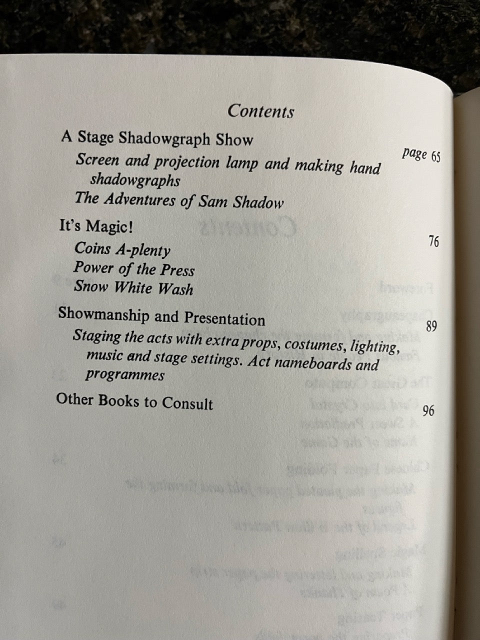 A Magic Variety Show - Eric Hawkesworth
