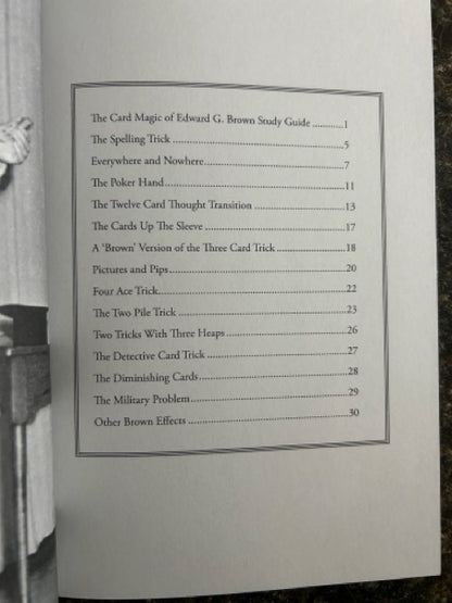 The Card Magic of Edward G. Brown - Trevor H. Hall/Andi Gladwin
