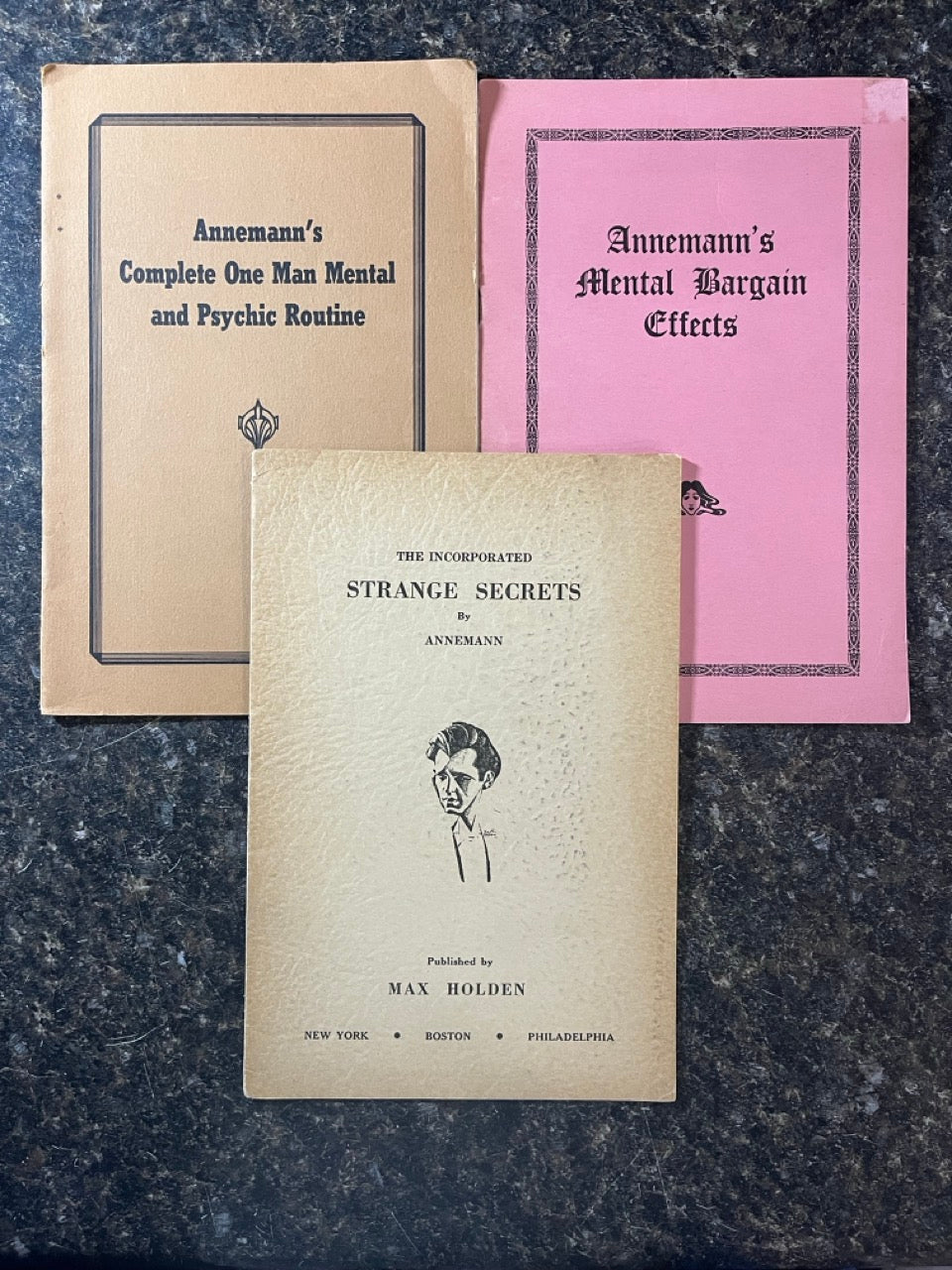 3 More Annemann Booklets