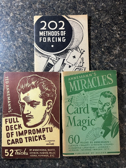 3 Annemann Card Booklets