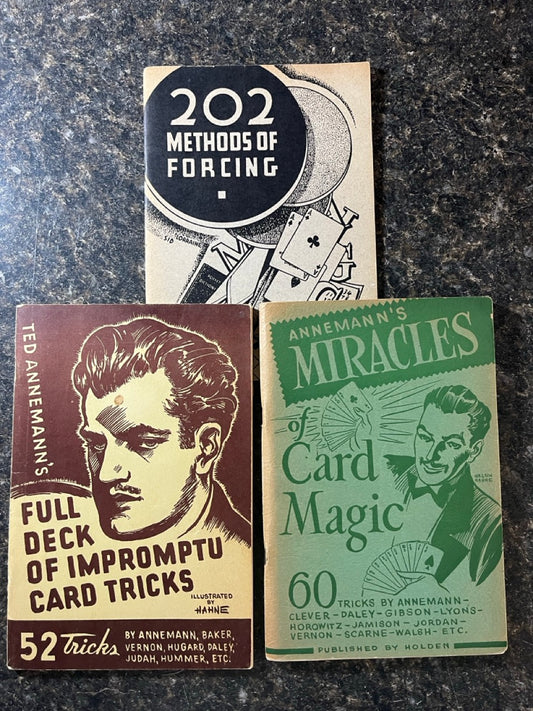 3 Annemann Card Booklets