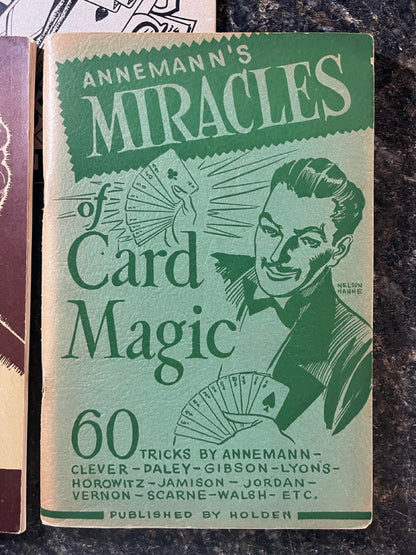 3 Annemann Card Booklets