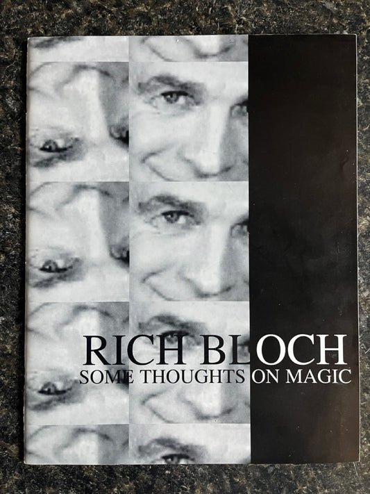 Some Thoughts on Magic - Richard Bloch - SIGNED