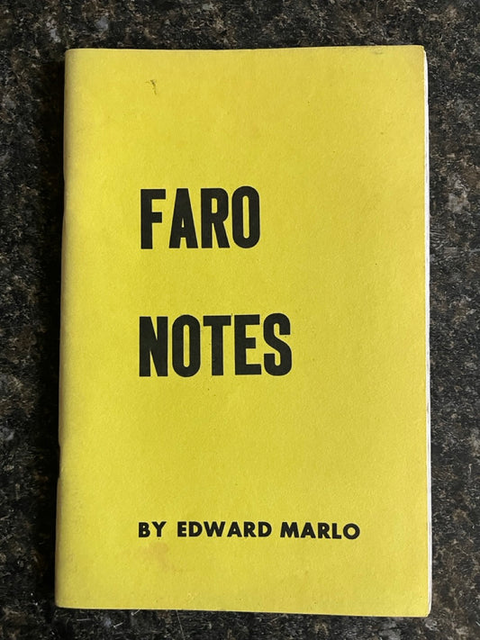 Faro Notes - Edward Marlo
