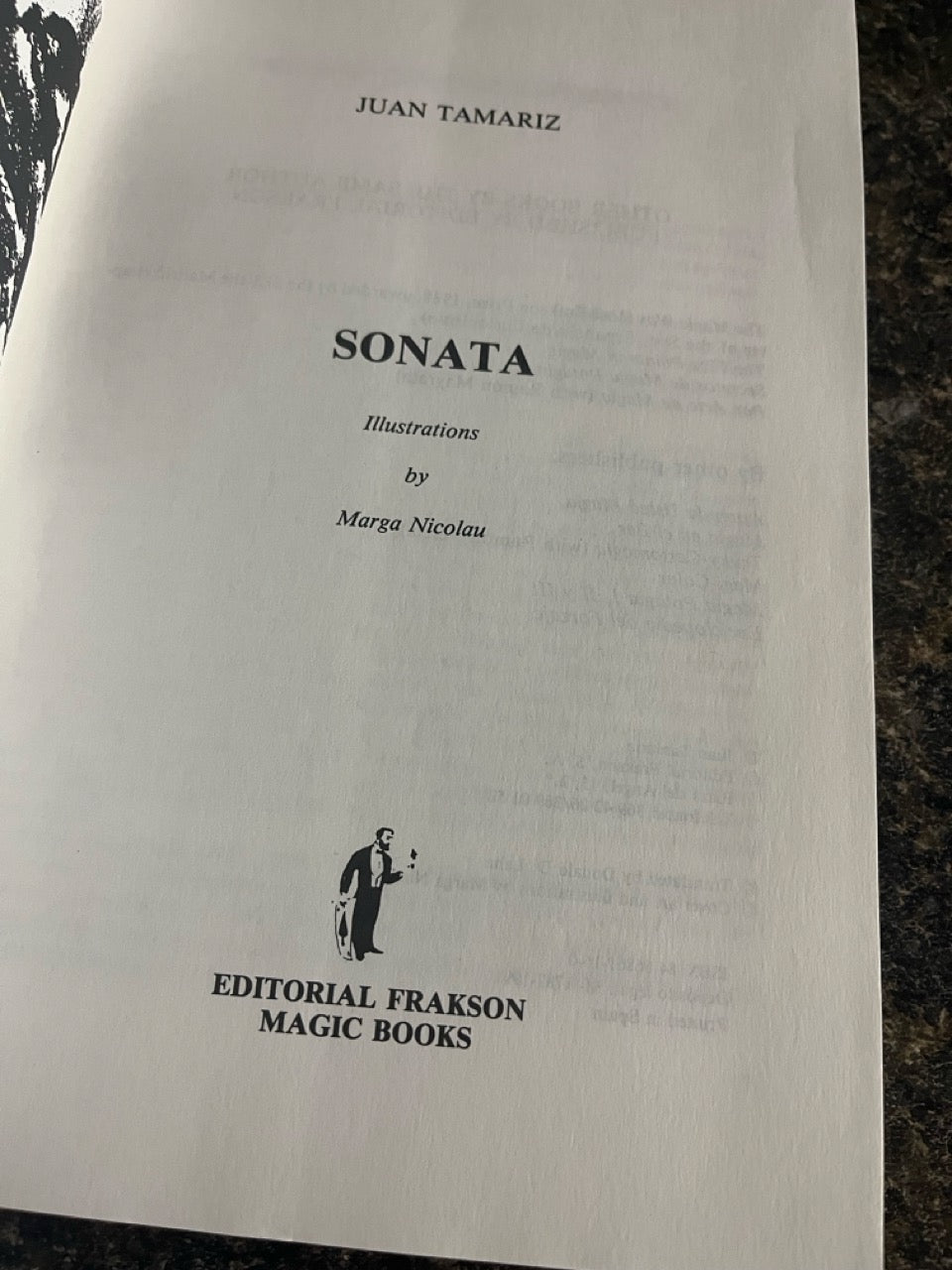 Sonata: Bewitched Music Vol. 1 - Juan Tamariz (First Edition, Softcover)